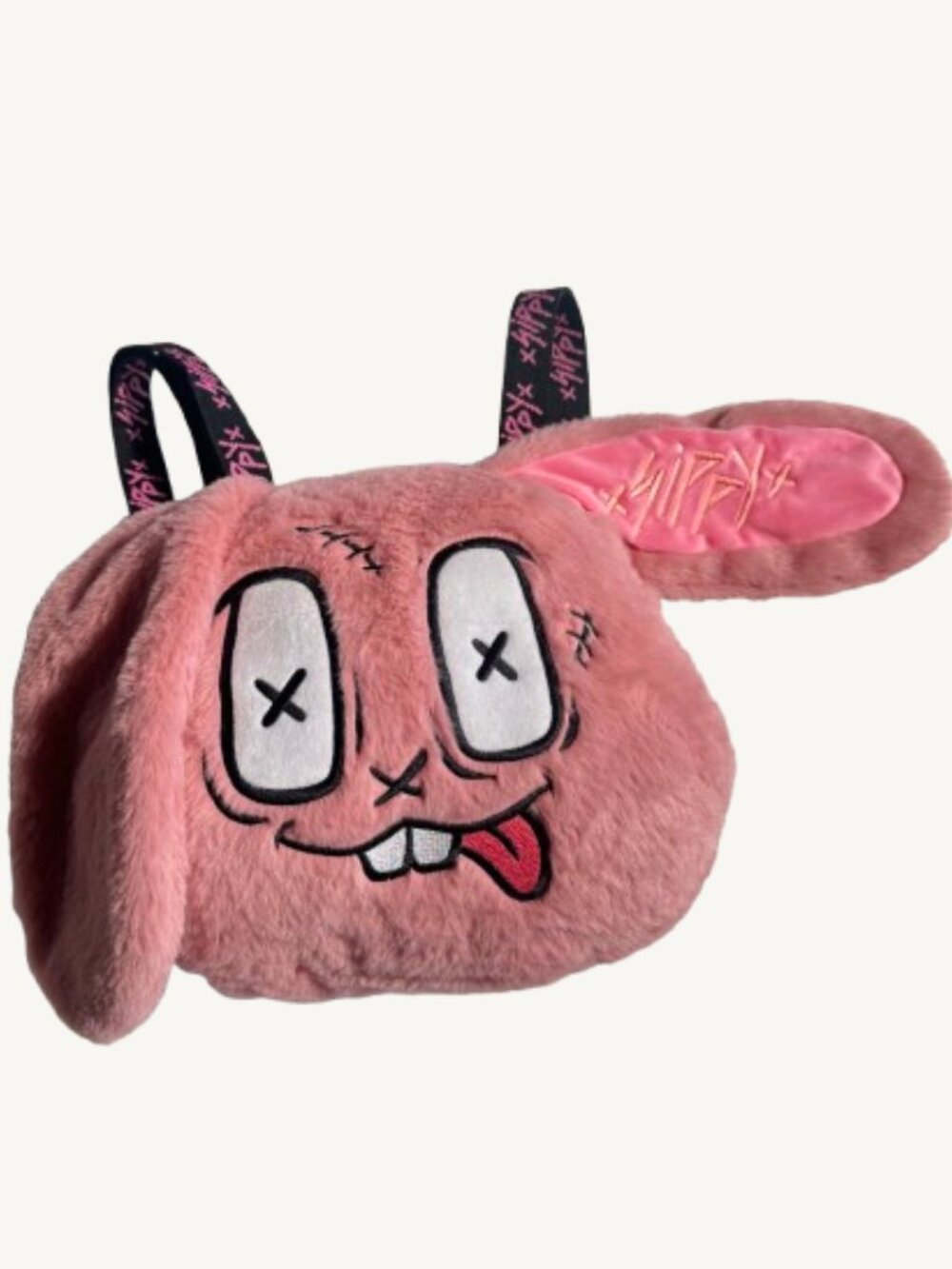 Sippy DJ Artist Merch Pink & Black Bunny Head Backpack
